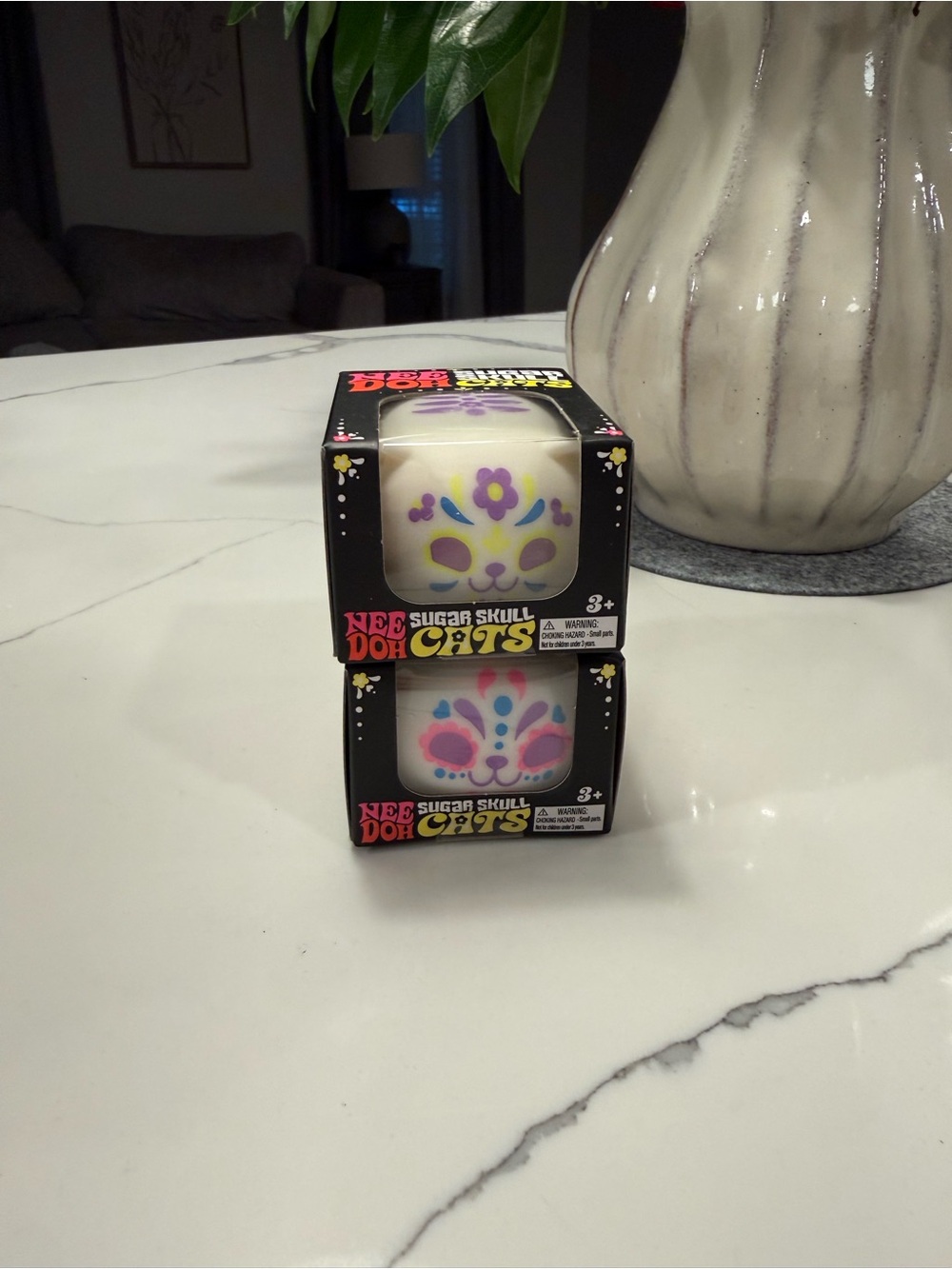 Needoh Sugar Skull Cats Soft Squeeze Toys